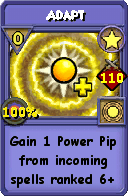 Wizard101 Star spell card: Adapt, Spell ID 880