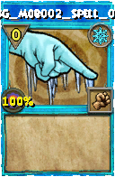 Wizard101 Ice spell card: BG_Mob002_Spell_02, Spell ID 908