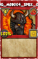 Wizard101 Fire spell card: BG_Mob004_Spell_05, Spell ID 852