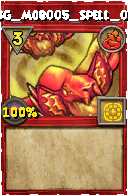Wizard101 Fire spell card: BG_Mob005_Spell_04, Spell ID 809