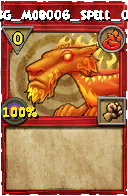 Wizard101 Fire spell card: BG_Mob006_Spell_01, Spell ID 979