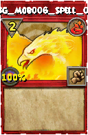 Wizard101 Fire spell card: BG_Mob006_Spell_05, Spell ID 856