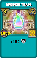 Wizard101 Myth spell card: Engineer Traps, Spell ID 155