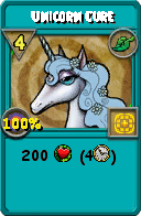 Wizard101 Life spell card: Unicorn Cure, Spell ID 150