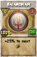 Wizard101 Balance spell card: Balanceblade, Spell ID 260