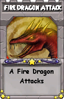 Wizard101 School 16 spell card: Fire Dragon Attack, Spell ID 700