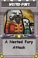 Wizard101 School 16 spell card: Nested Fury, Spell ID 572