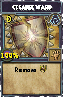 Wizard101 Shadow spell card: Cleanse Ward, Spell ID 478