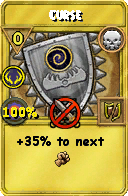 Wizard101 Death spell card: Curse, Spell ID 669