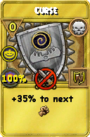 Wizard101 Death spell card: Curse, Spell ID 668