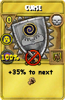 Wizard101 Death spell card: Curse, Spell ID 679
