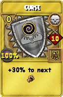 Wizard101 Death spell card: Curse, Spell ID 617