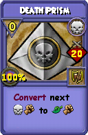 Wizard101 Death spell card: Death Prism, Spell ID 918