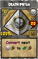 Wizard101 Death spell card: Death Prism, Spell ID 918
