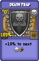 Wizard101 Death spell card: Death Trap, Spell ID 354