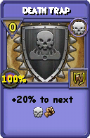 Wizard101 Death spell card: Death Trap, Spell ID 69