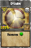 Wizard101 Death spell card: Disarm, Spell ID 233