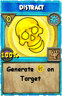 Wizard101 Ice spell card: Distract, Spell ID 459