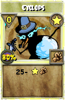 Wizard101 Star spell card: Cyclops, Spell ID 798