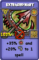Wizard101 Sun spell card: Extraordinary, Spell ID 89