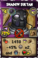 Wizard101 Storm spell card: Shadow Sultan, Spell ID 678