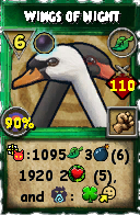 Wizard101 Life spell card: Wings of Night, Spell ID 113