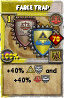 Wizard101 Balance spell card: Fable Trap, Spell ID 620