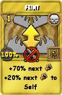 Wizard101 Death spell card: Feint, Spell ID 874