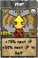 Wizard101 Death spell card: Feint, Spell ID 873