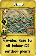 Wizard101 Gardening spell card: Flood, Spell ID 716
