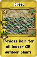 Wizard101 Gardening spell card: Flood, Spell ID 682