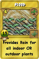 Wizard101 Gardening spell card: Flood, Spell ID 599