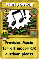 Wizard101 Gardening spell card: Flute Symphony, Spell ID 425