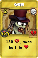 Wizard101 Death spell card: Ghoul, Spell ID 706