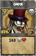 Wizard101 Death spell card: Ghoul, Spell ID 707