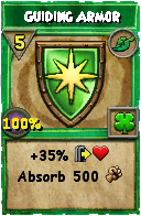 Wizard101 Life spell card: Guiding Armor, Spell ID 497