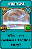 Wizard101 Ice spell card: Next Verse, Spell ID 789