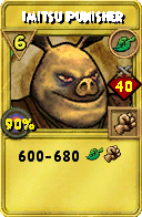 Wizard101 Life spell card: Imitsu Punisher, Spell ID 550