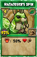 Wizard101 Life spell card: Ratatoskr's Spin, Spell ID 717