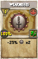 Wizard101 Balance spell card: Weaknesses, Spell ID 55