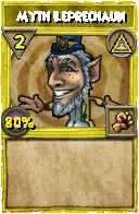 Wizard101 Myth spell card: Myth Leprechaun, Spell ID 796