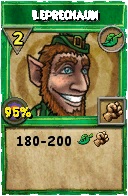 Wizard101 Life spell card: Leprechaun, Spell ID 828