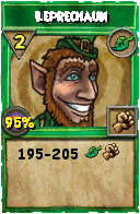 Wizard101 Life spell card: Leprechaun, Spell ID 834