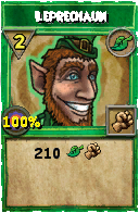 Wizard101 Life spell card: Leprechaun, Spell ID 832