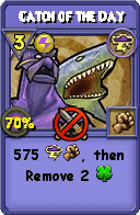 Wizard101 Storm spell card: Catch of the Day, Spell ID 52