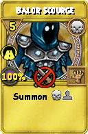 Wizard101 Death spell card: Balor Scourge, Spell ID 591