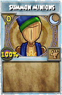 Wizard101 Moon spell card: Summon Minions, Spell ID 372