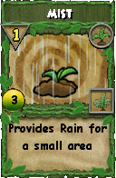 Wizard101 Gardening spell card: Mist, Spell ID 73