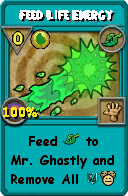 Wizard101 Life spell card: Feed Life Energy, Spell ID 100