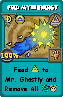Wizard101 Myth spell card: Feed Myth Energy, Spell ID 93